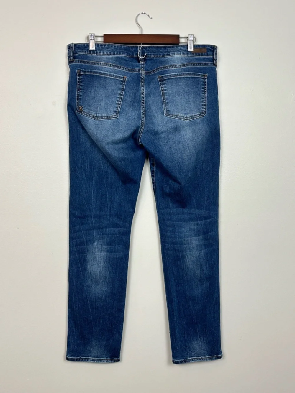 Kut From The Kloth Jeans Womens 12 Blue Boyfriend Mid‎ Rise Med Wash Denim